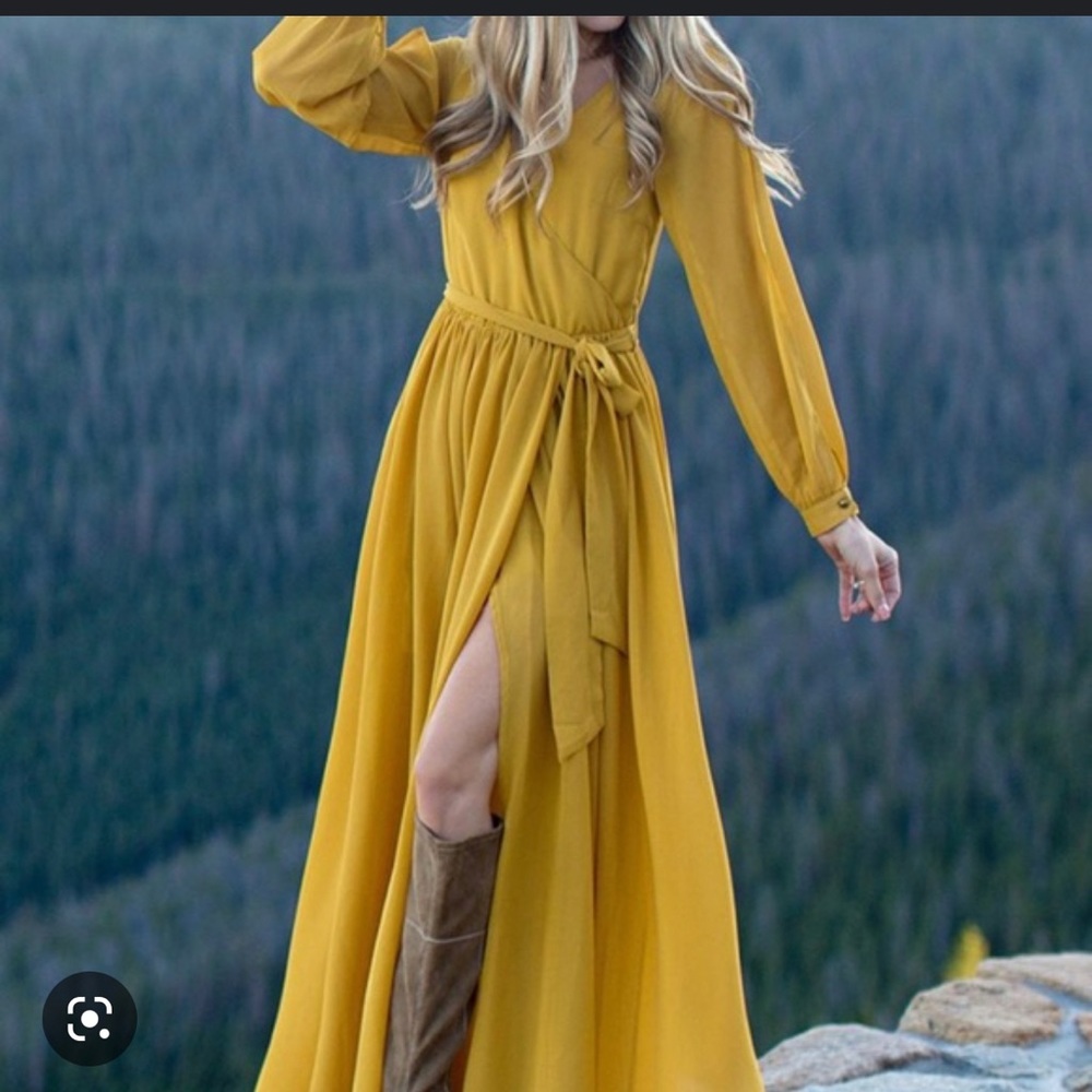 Joyfolie Aniya Dress in Marigold -xs